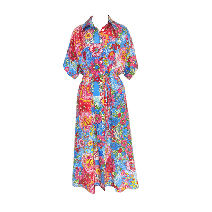 "SANTORINI" Seiden Shirt Dress