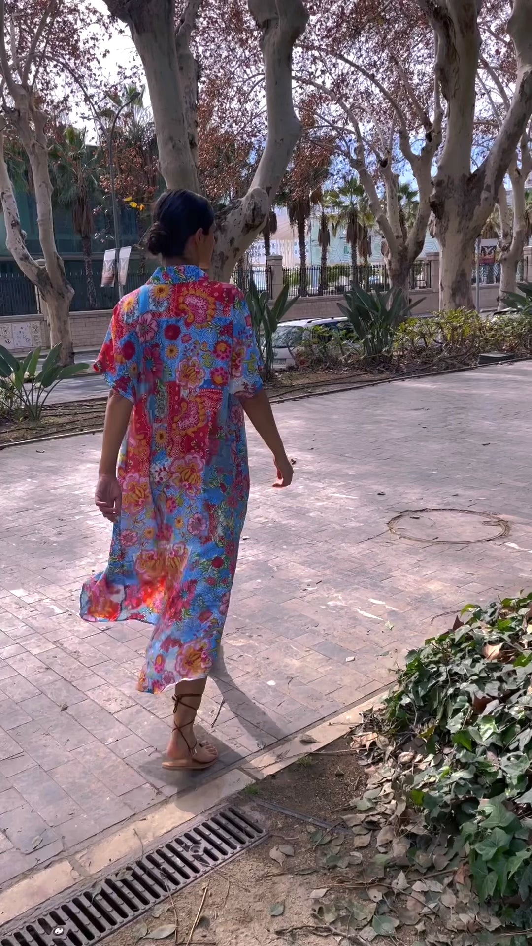 "SANTORINI" Seiden Shirt Dress