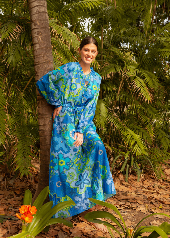 "ALEGRIA" Viscose Lurex Kaftan Maxi Dress - Secret Garden (Kopie) Introvertie VIENNA