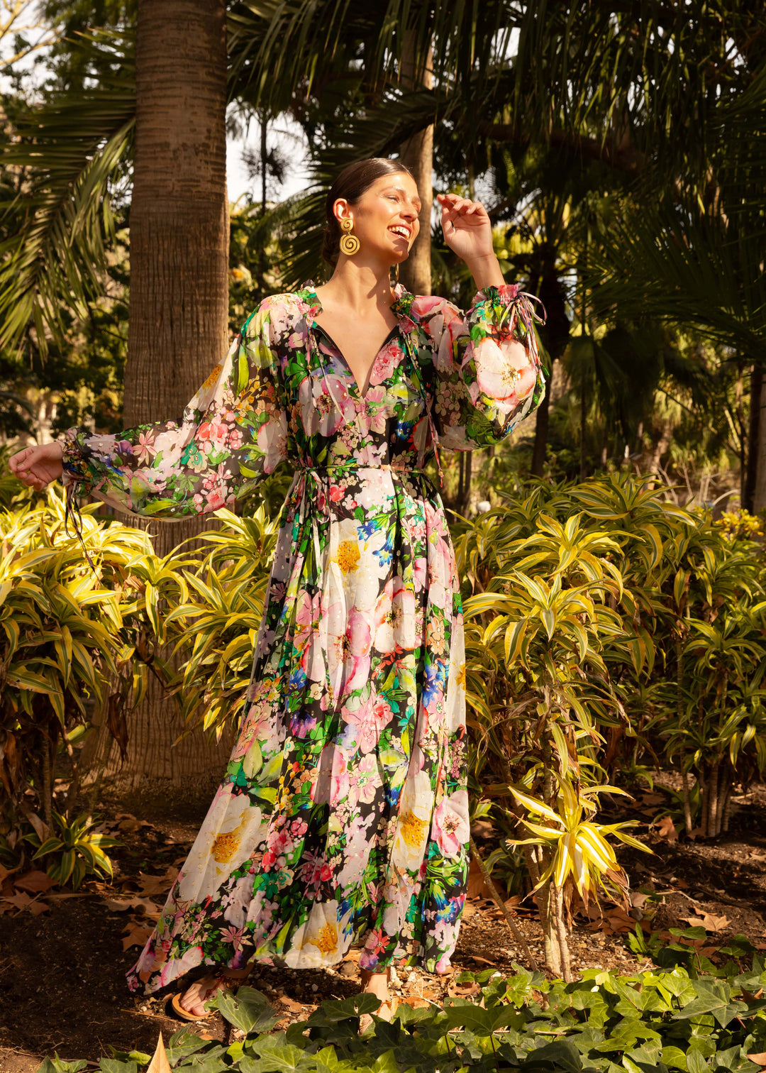 "ALEGRIA" Viscose Lurex Kaftan Maxi Dress - Secret Garden (Kopie) Introvertie VIENNA