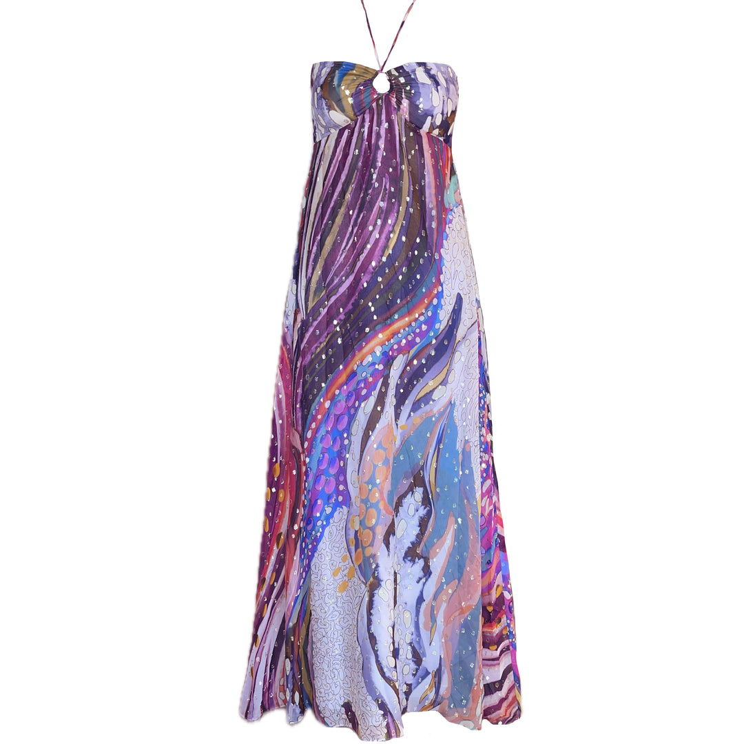 "FORGOT ABOUT YOU" Flowy Bandeau Viscose Maxi Dress - Milky Way Introvertie VIENNA