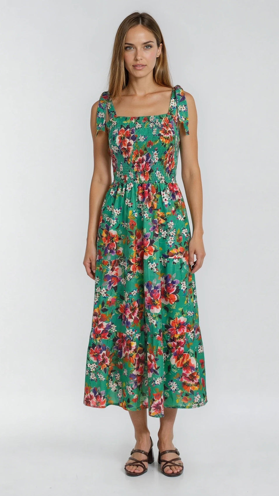 "GIRL GOT POCKETS" Three Tiered Cotton Dress Introvertie VIENNA