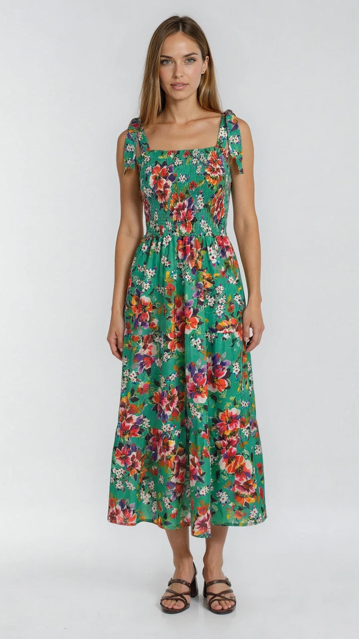 "GIRL GOT POCKETS" Three Tiered Cotton Dress Introvertie VIENNA