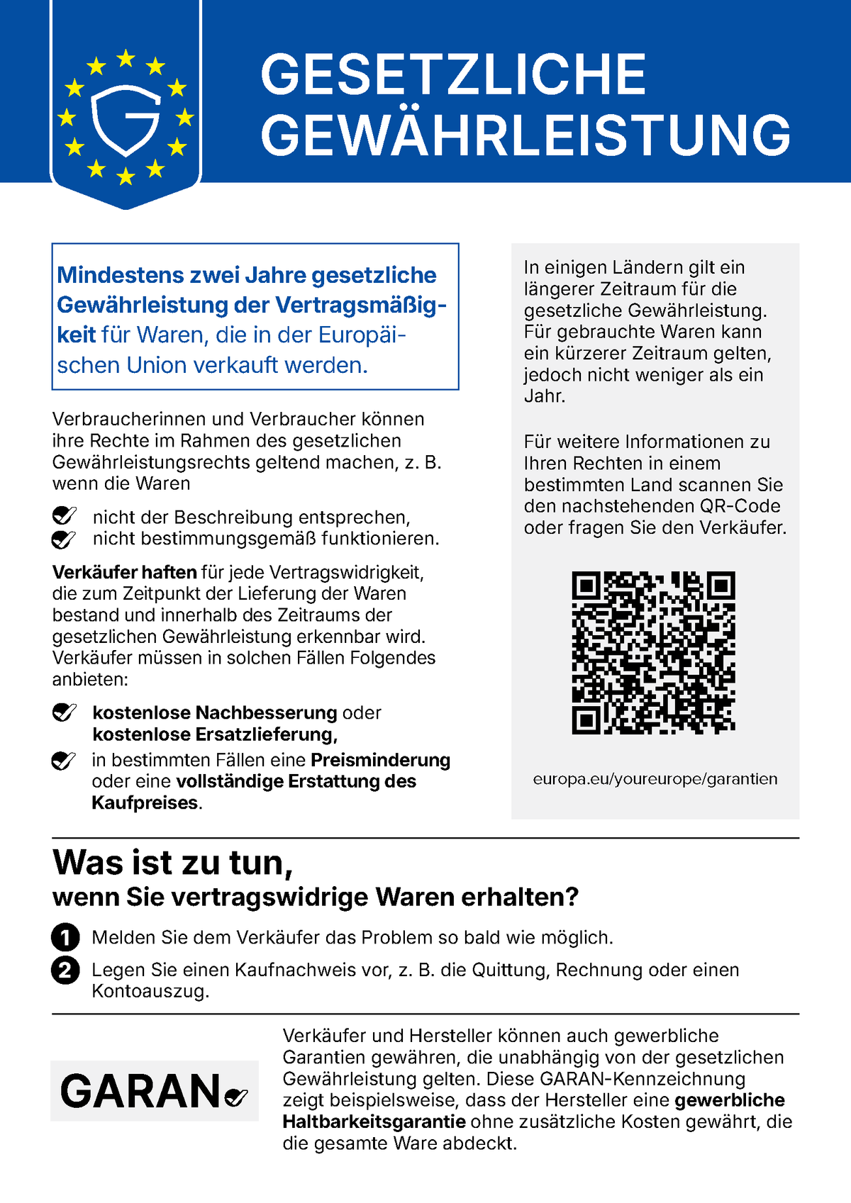 EU guarantee label