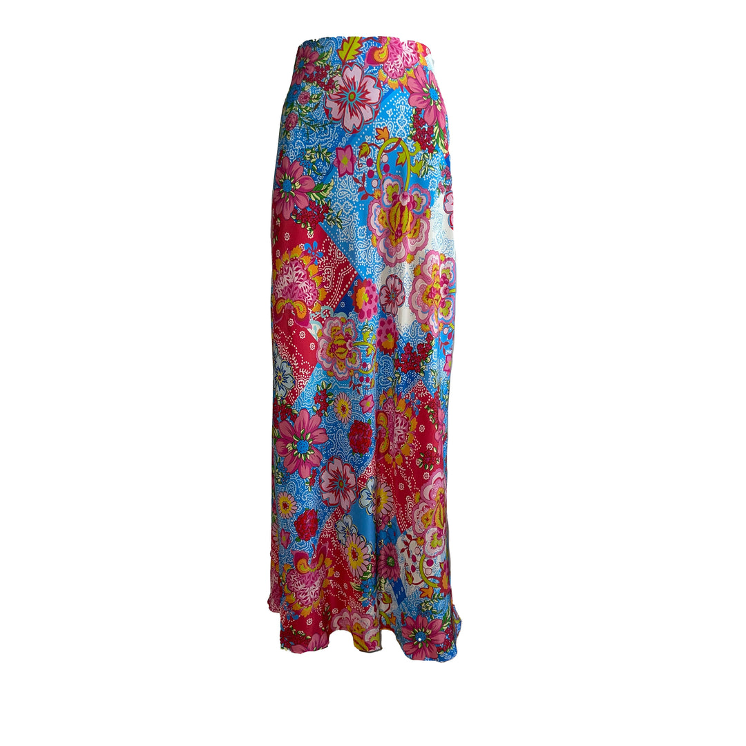 "OIA" Bias Cut Silk Skirt Maxi Introvertie VIENNA