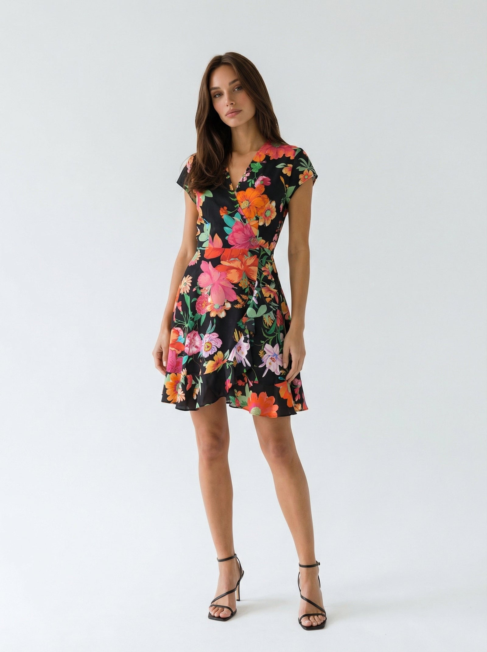 "ALICE" Silk Wrap Dress Mini - Paradise Lost Introvertie VIENNA