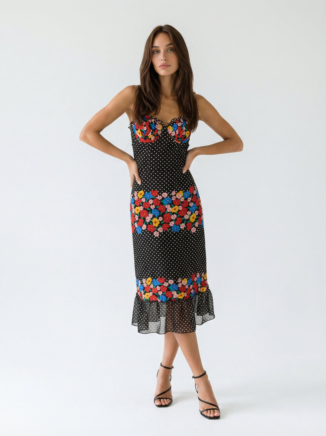 "FORGET ME NOT" Silk Bustier Dress Introvertie VIENNA