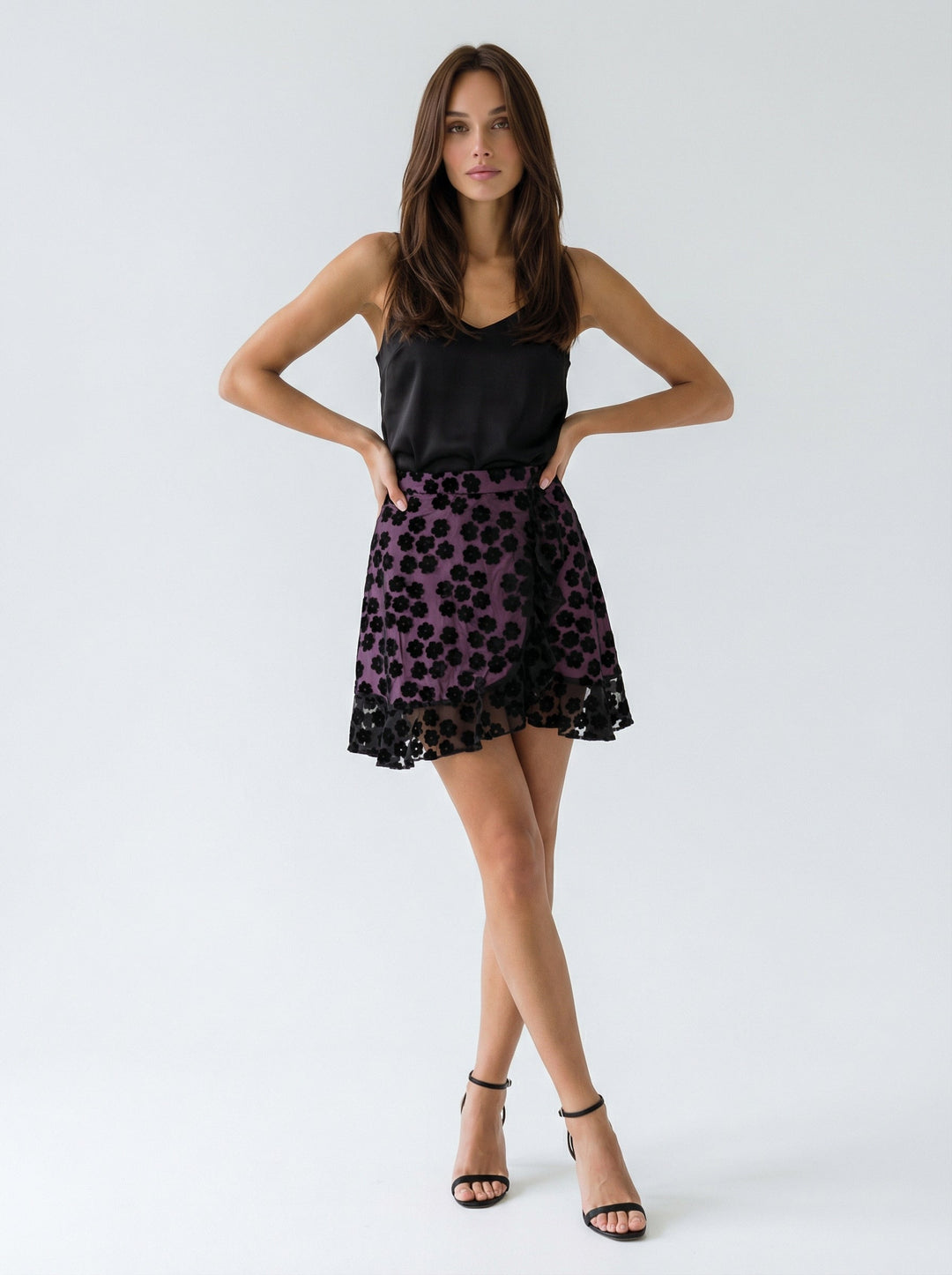 "OVER IT" Viscose Wrap Skirt Mini Introvertie VIENNA