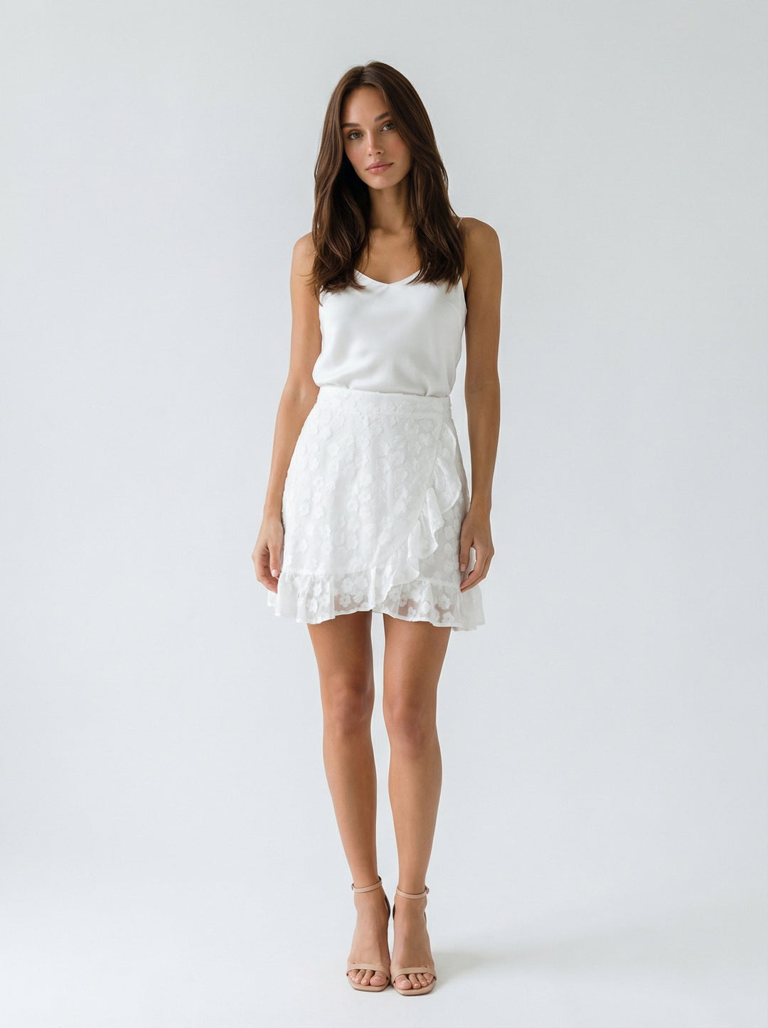 "HAMPTONS" Viscose Wrap Skirt Mini Introvertie VIENNA