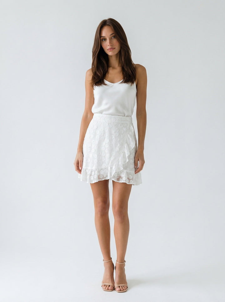 "HAMPTONS" Viscose Wrap Skirt Mini Introvertie VIENNA