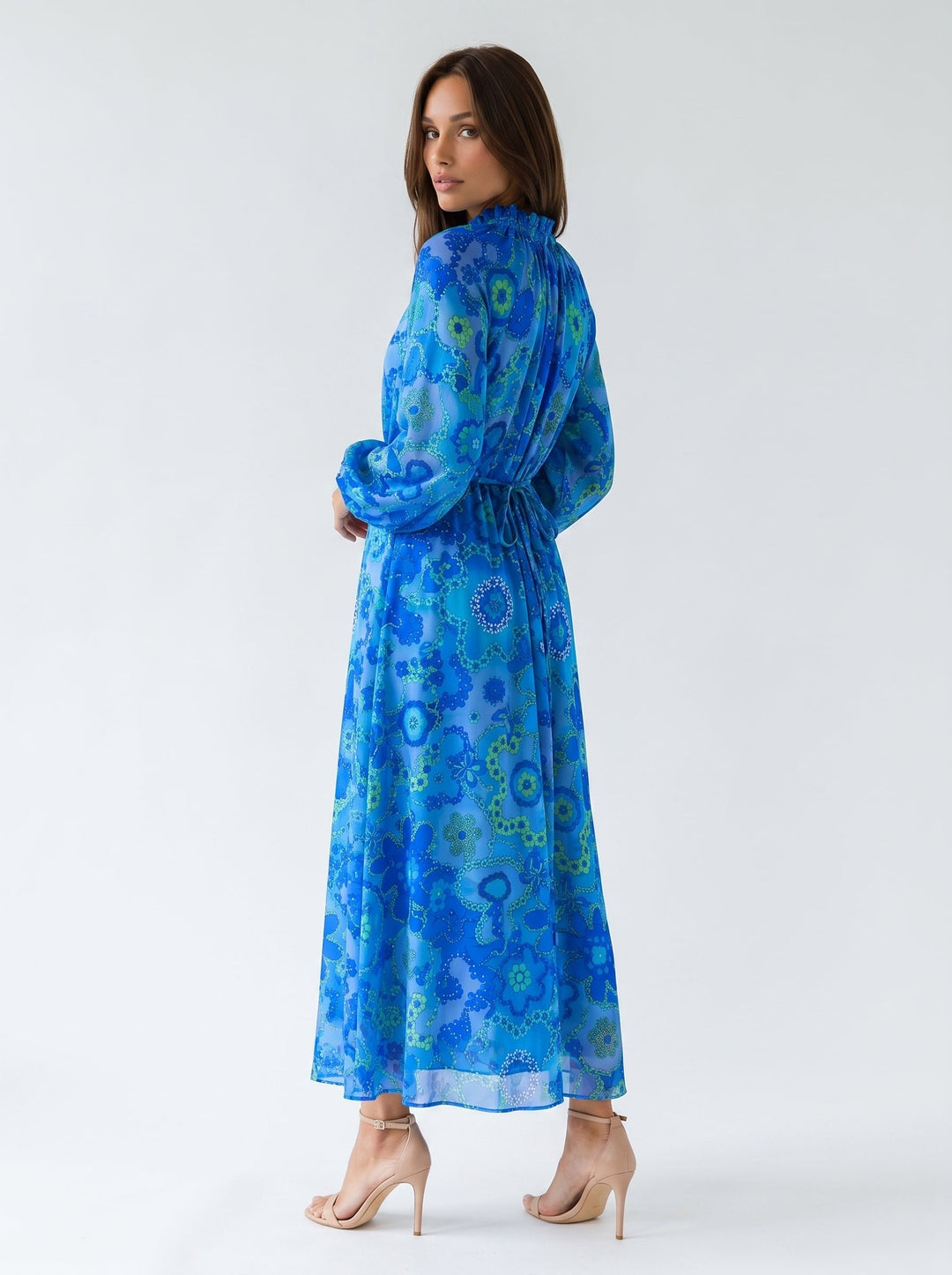 "ALEGRIA" Viscose Lurex Kaftan Maxi Dress - Secret Garden Introvertie VIENNA