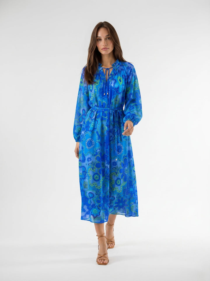 "ALEGRIA" Viscose Lurex Kaftan Maxi Dress - Secret Garden Introvertie VIENNA