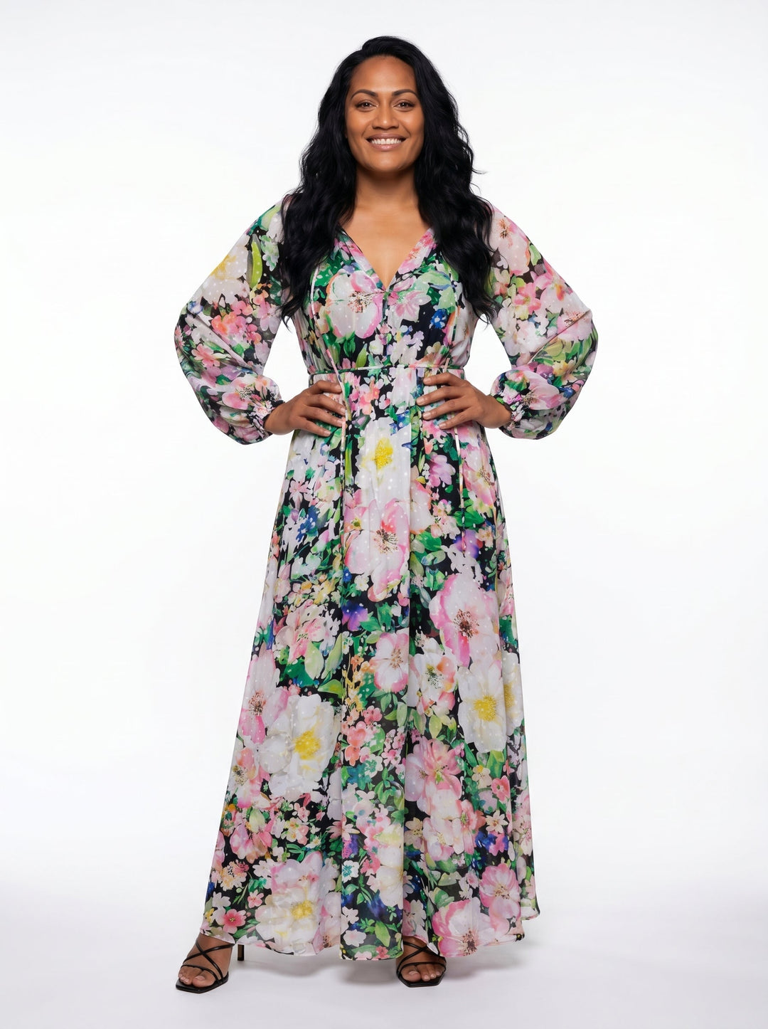 "ALEGRIA" Viscose Lurex Kaftan Maxi Dress - Secret Garden Introvertie VIENNA