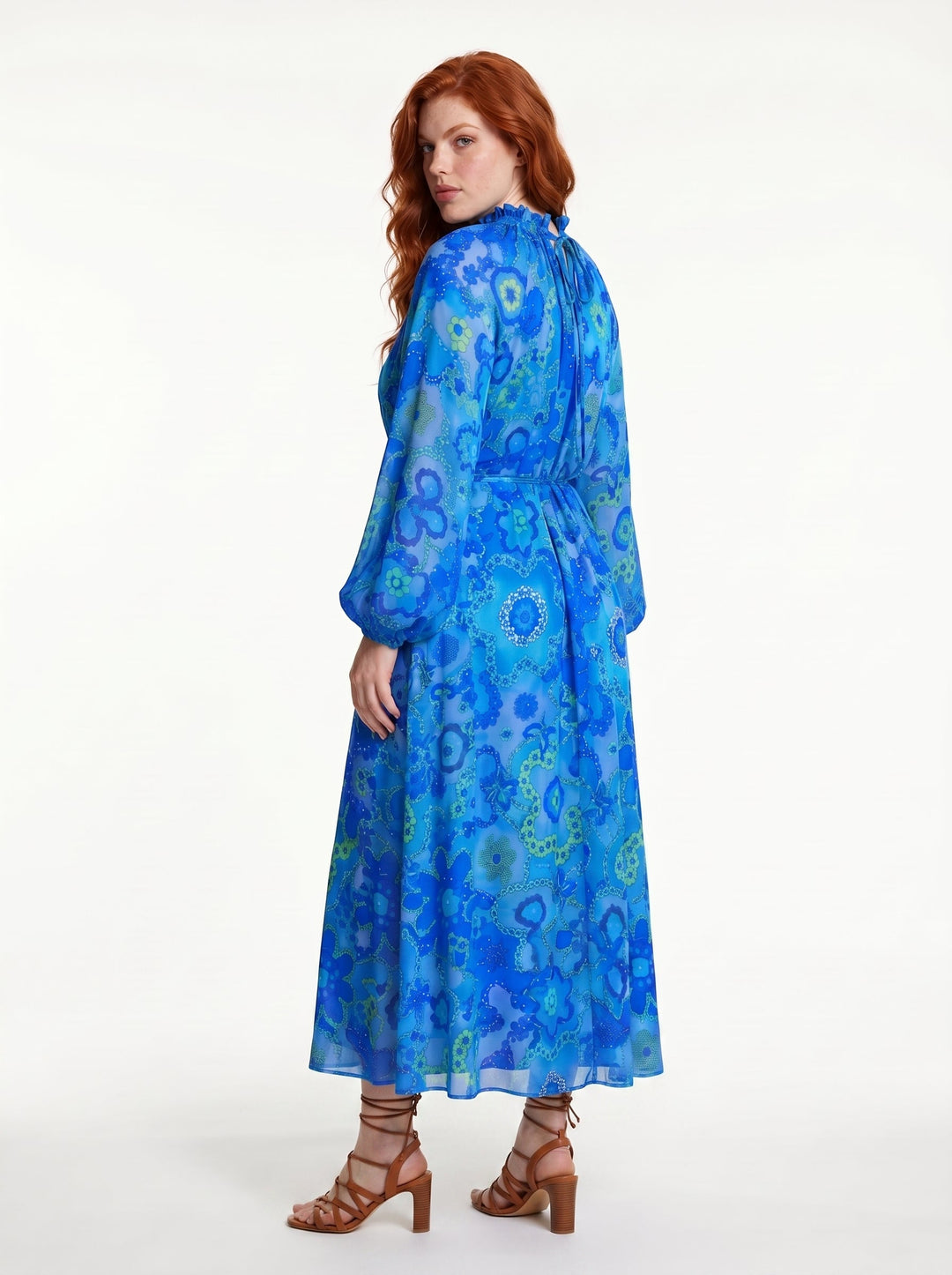 "ALEGRIA" Viscose Lurex Kaftan Maxi Dress - Secret Garden Introvertie VIENNA
