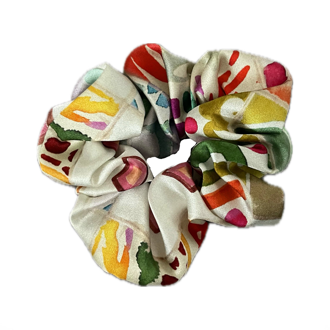 Silk Scrunchie - Azulejo Light Introvertie VIENNA