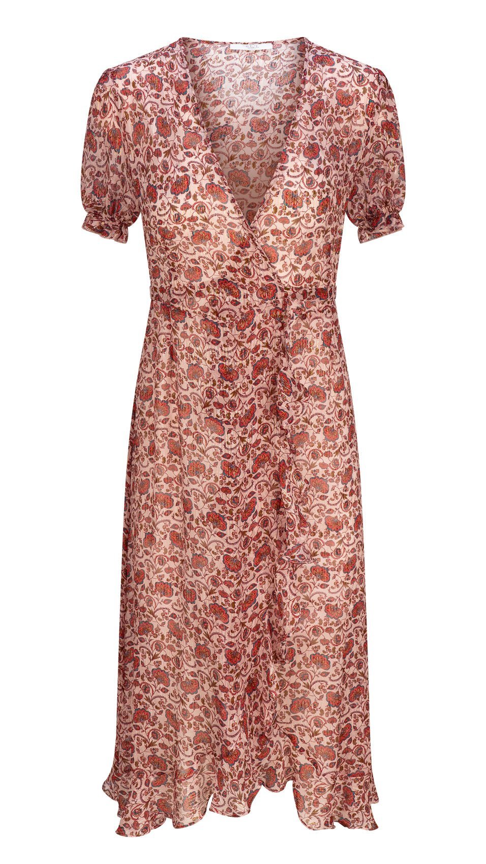 "VIENNA" Silk Wrap Dress Midi LUCKY LILACS Introvertie VIENNA