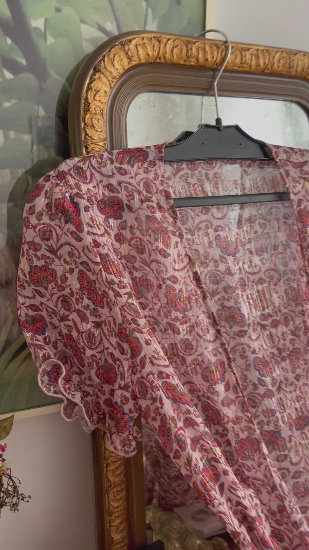 "VIENNA" Silk Wrap Dress Midi PAISLEY